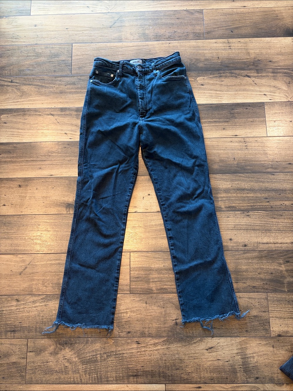 Agolde straight jeans washed black